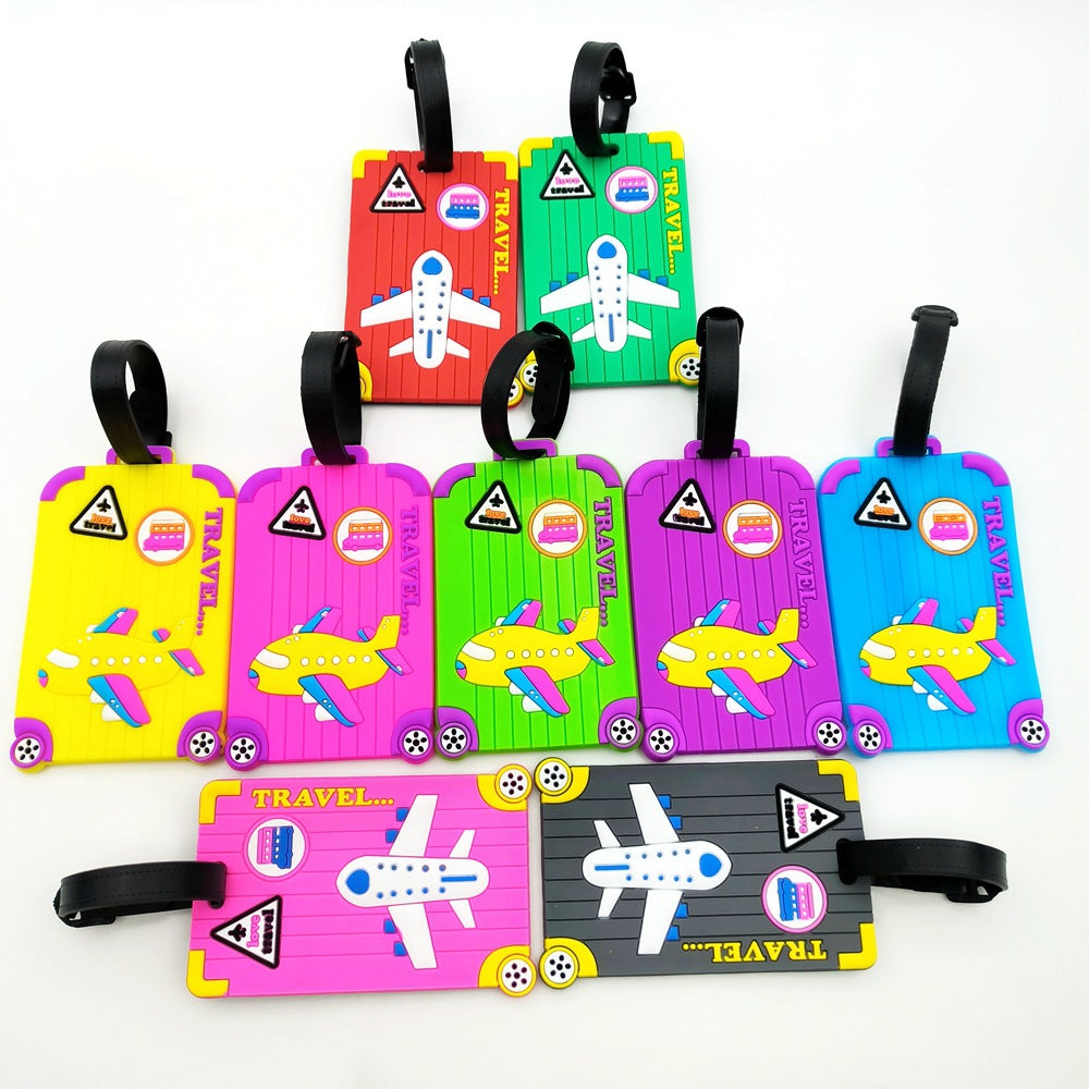 Airplane-Themed Travel Luggage Tag Kalsten
