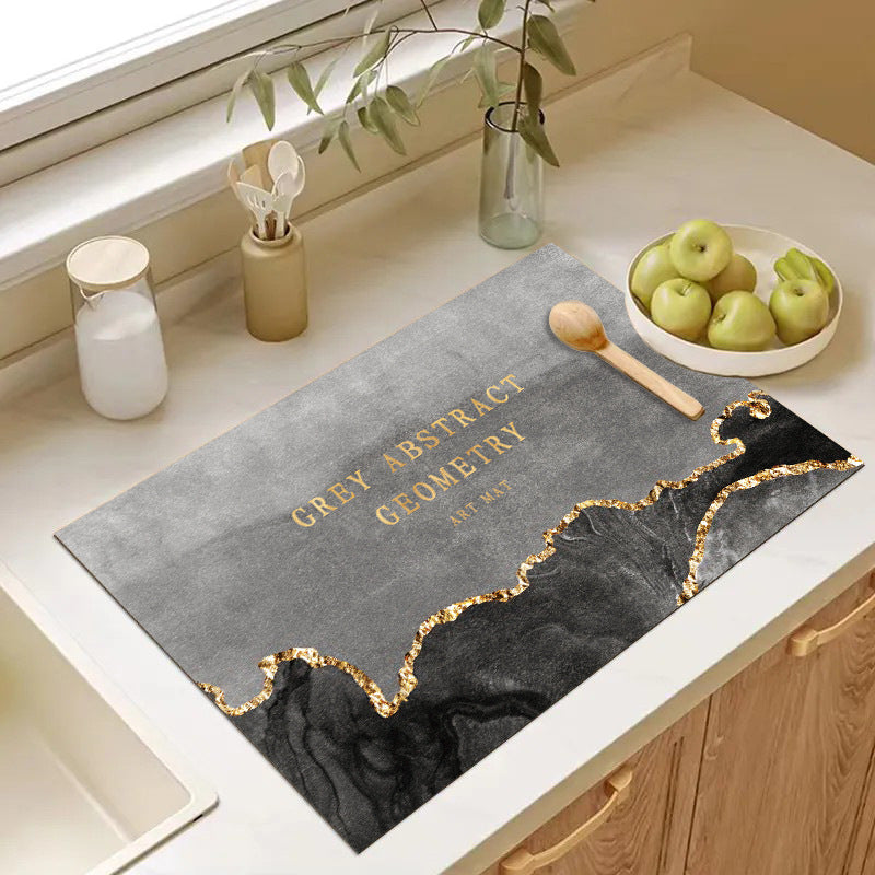Abstract Geometric Kitchen Mat Kalsten