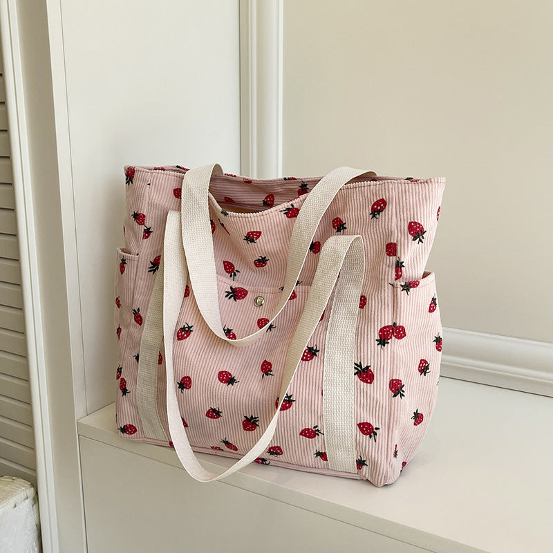 WoFloral Patterned Canvas Shopping Tote Bag Kalsten