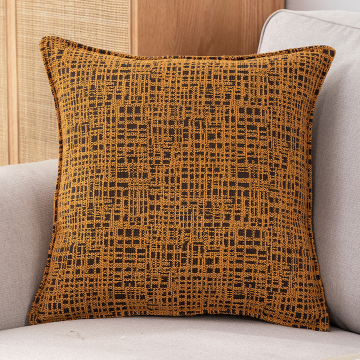 Padded Geometric Decorative Pillow