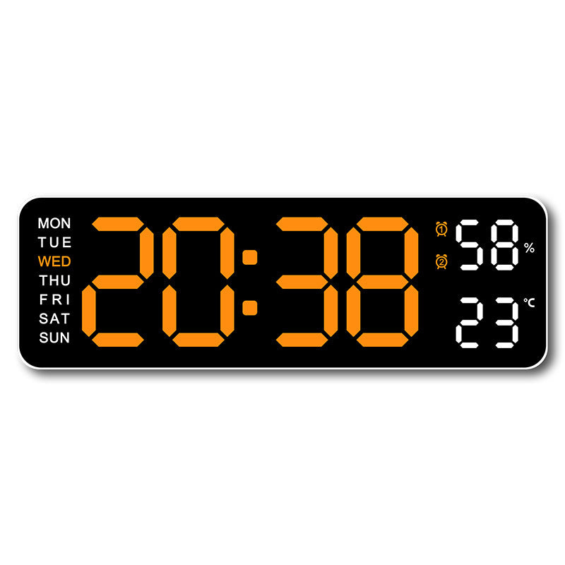 Digital wall clock with temperature and humidity display Kalsten