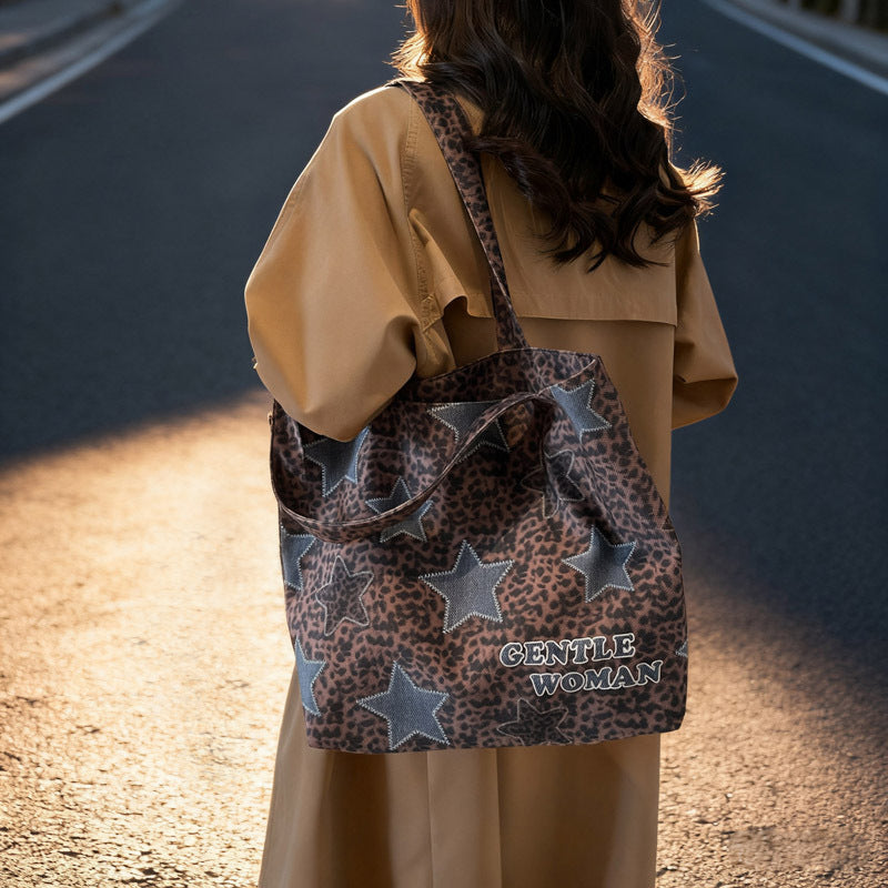 Chic Denim Patchrk Tote Bag Kalsten