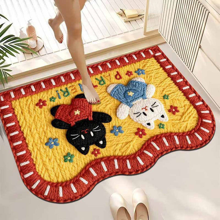Plush Pet-Themed Area Rug