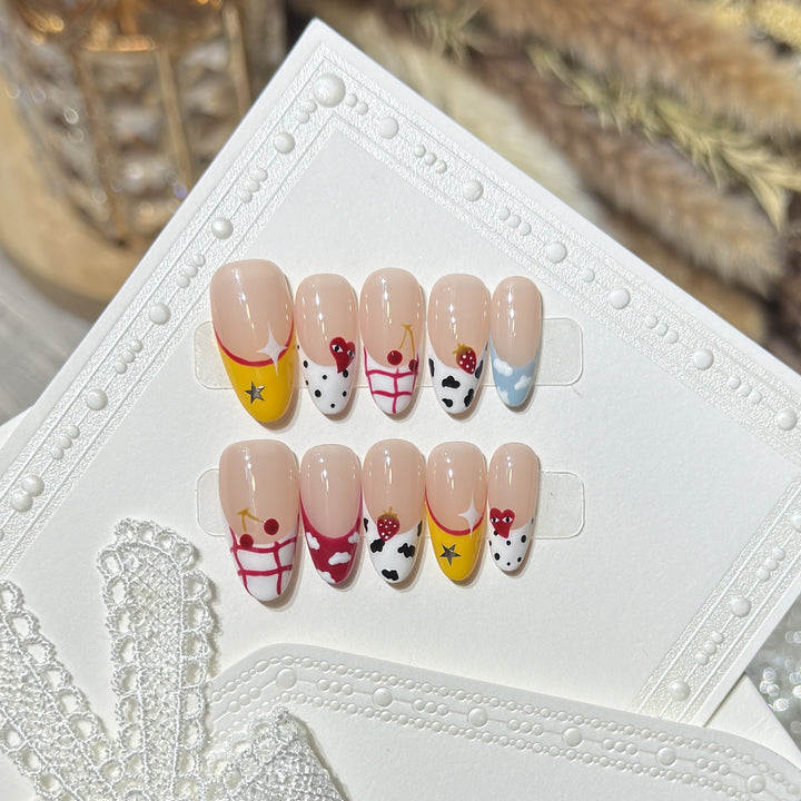 Creative Fruit-Themed Press-On Nail Set Kalsten