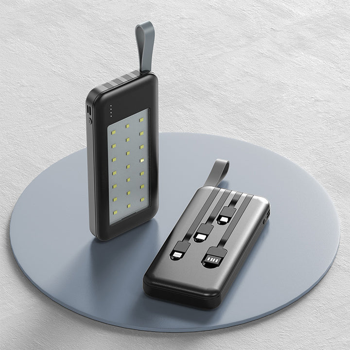 Portable power bank with integrated LED light Kalsten