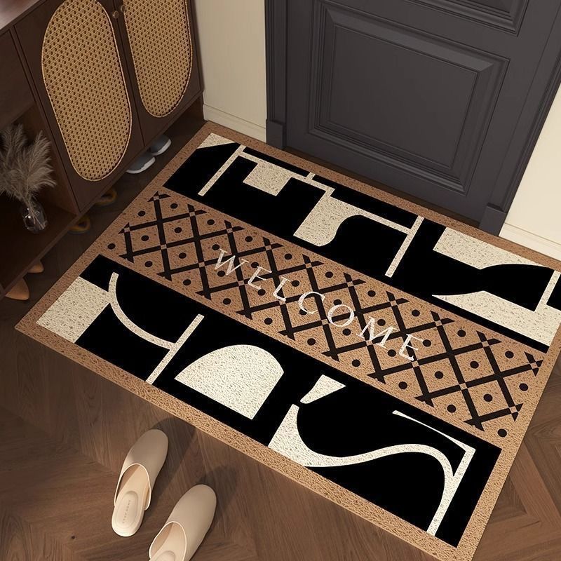 Decorative Geometric Shape Welcome Mat