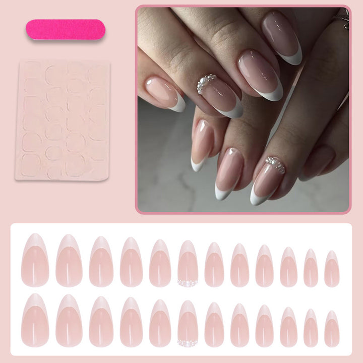 Elegant artificial nails with glitter accents Kalsten