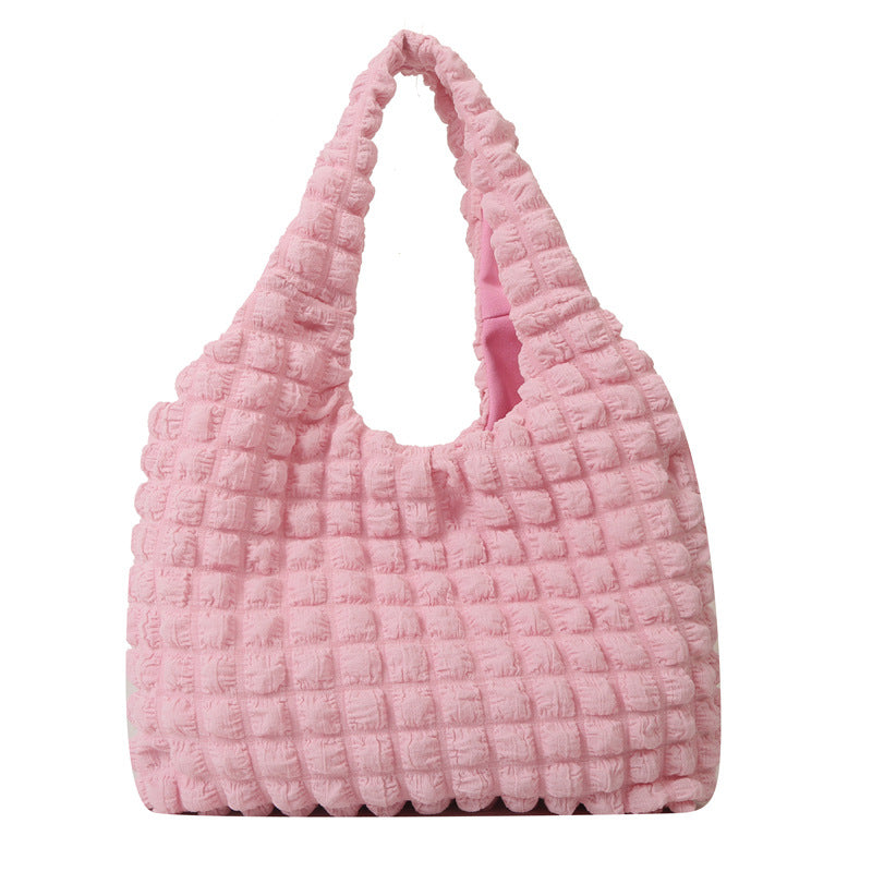 Textured Knit Hobo Bag