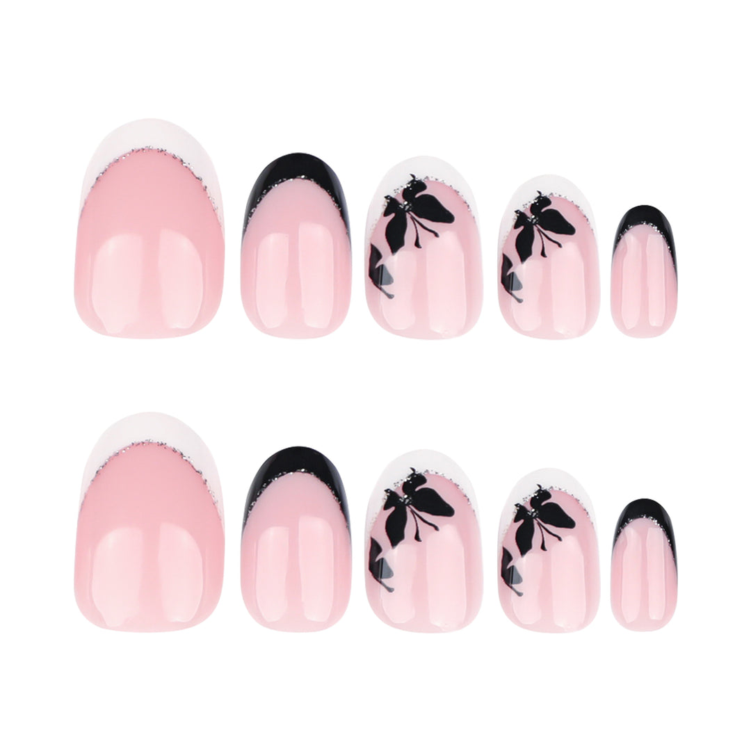 Elegantly designed nail art with butterfly motif Kalsten