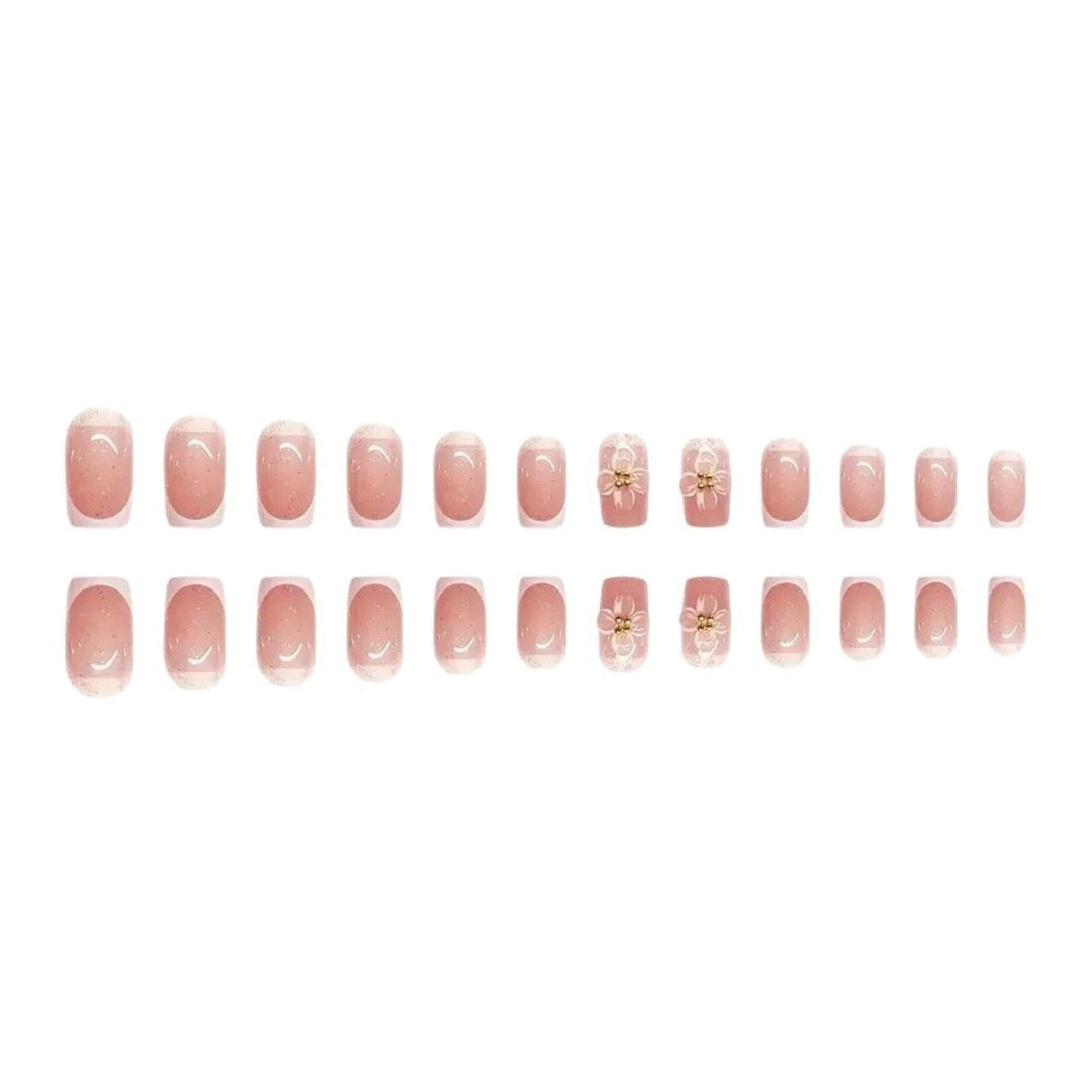 Decorative Long Press-On Nail Set Kalsten