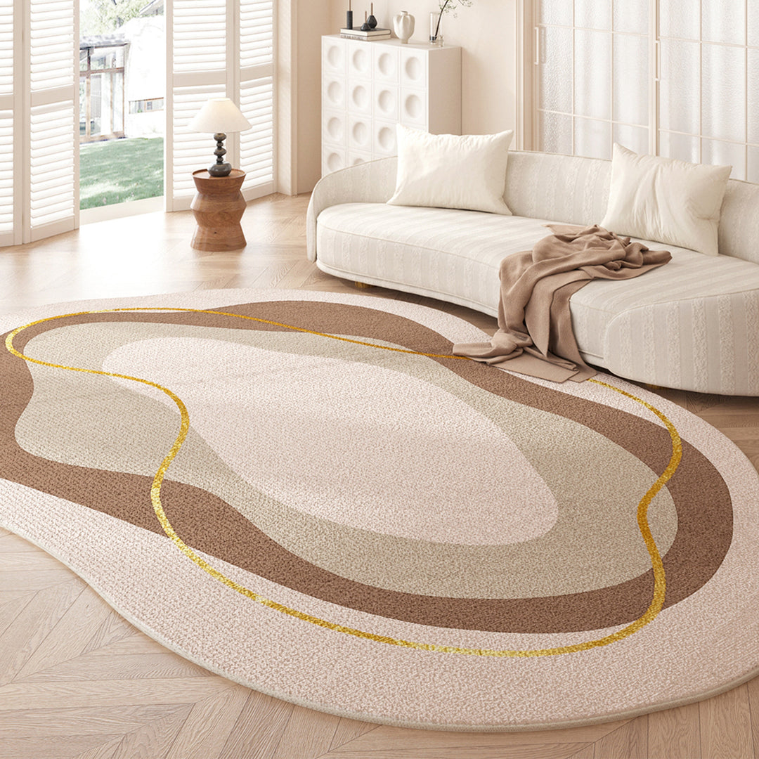 Organic Abstract Shape Area Rug