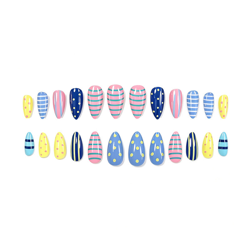 Artistic Patterned Nail Enhancements Kalsten