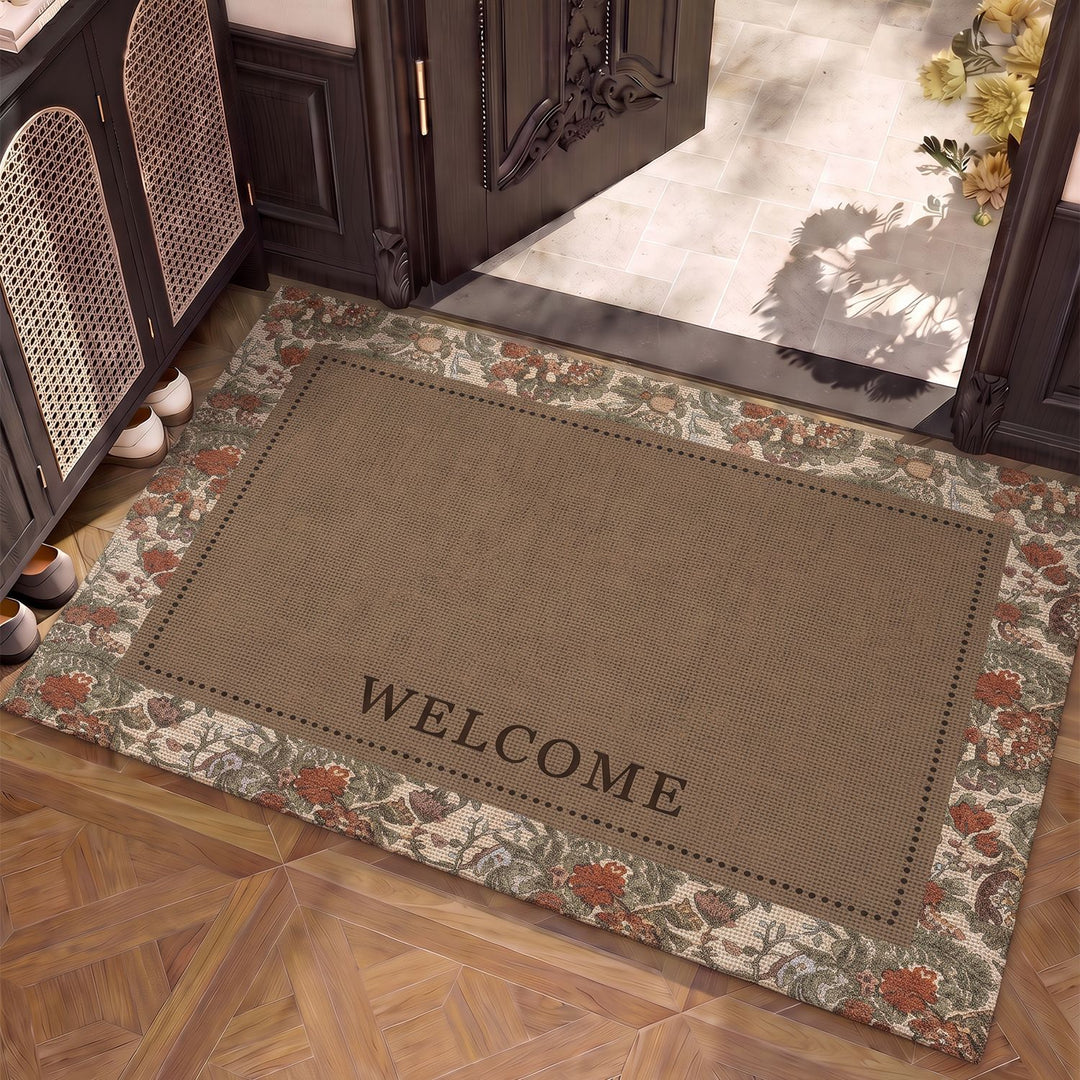 Floral Patterned Entryway Mat Kalsten