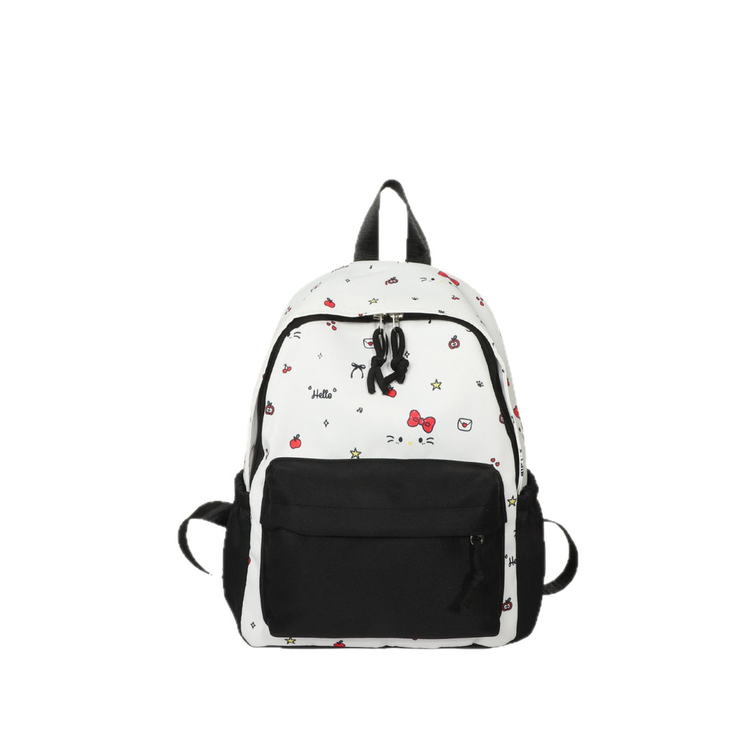 Cute everyday backpack with embroidered bows Kalsten
