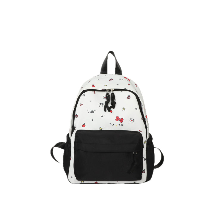 Cute everyday backpack with embroidered bows Kalsten