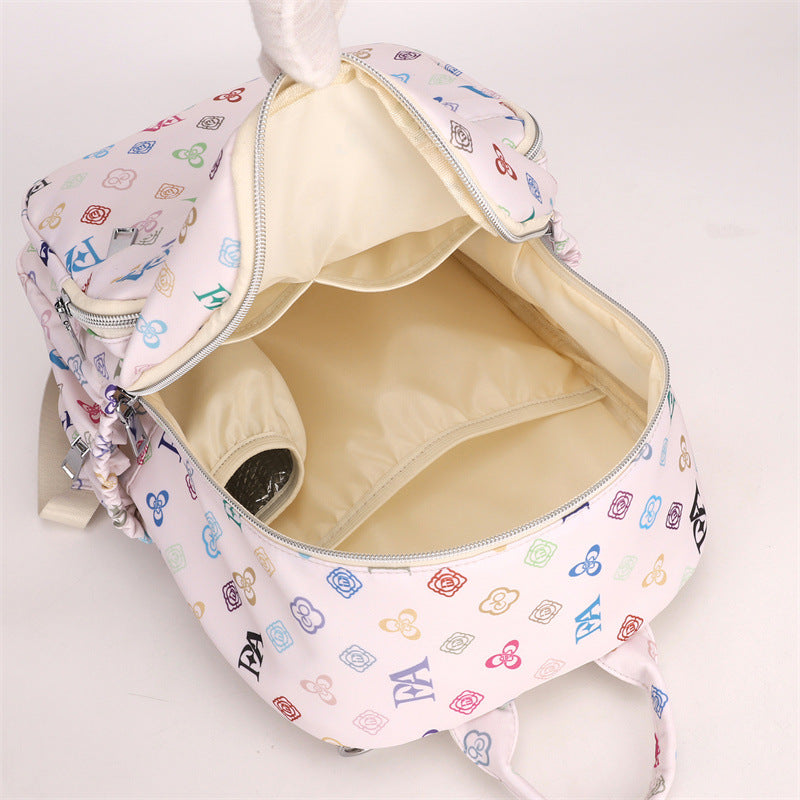 Playful Graphic Print Backpack Kalsten
