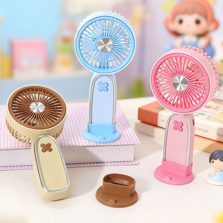 Women's Portable USB Fan with Rotatable Head and Charging Function Kalsten