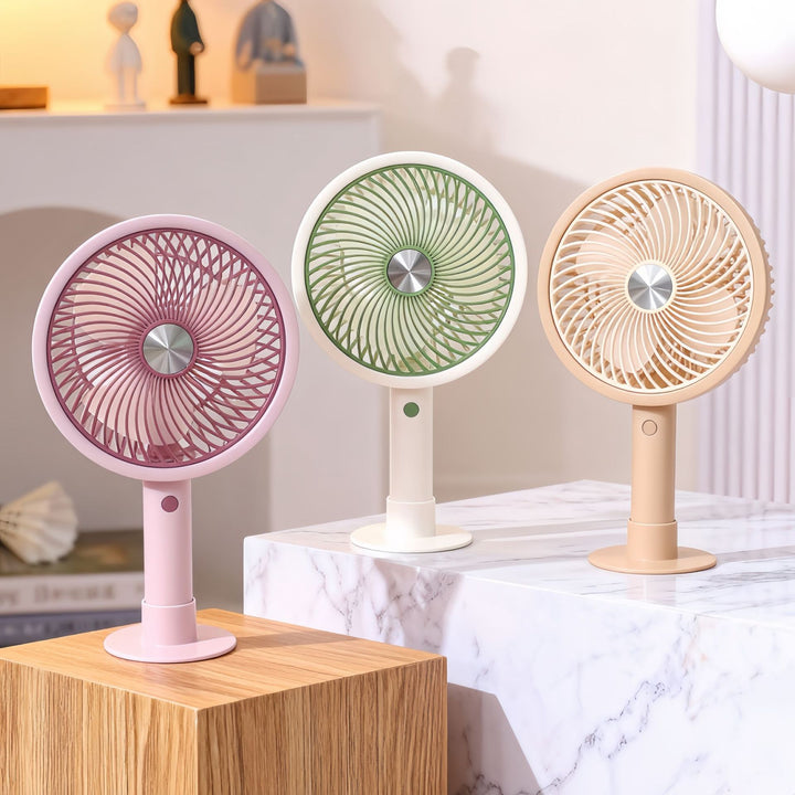 Women Portable Table Fan with Adjustable Tilt and USB Charging Function Kalsten