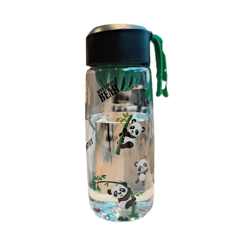 Ladies Playful Water Bottle with Cheerful Panda Design Kalsten
