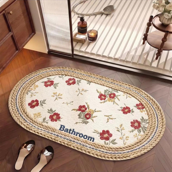 Elegant Textured Bathroom Mat