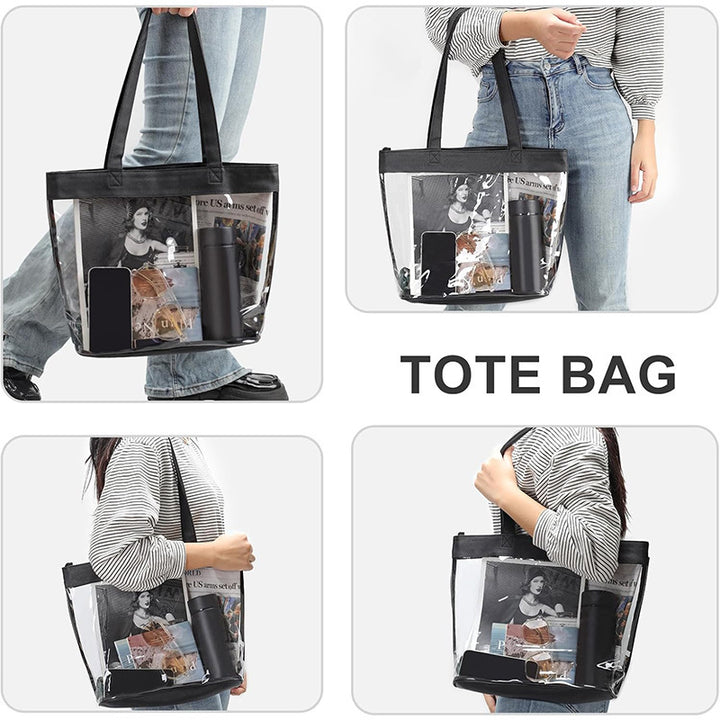 Transparent tote bag with removable interior compartment Kalsten