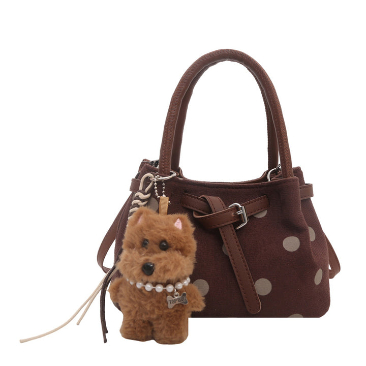 Stylish Polka Dot Handheld Tote Bag
