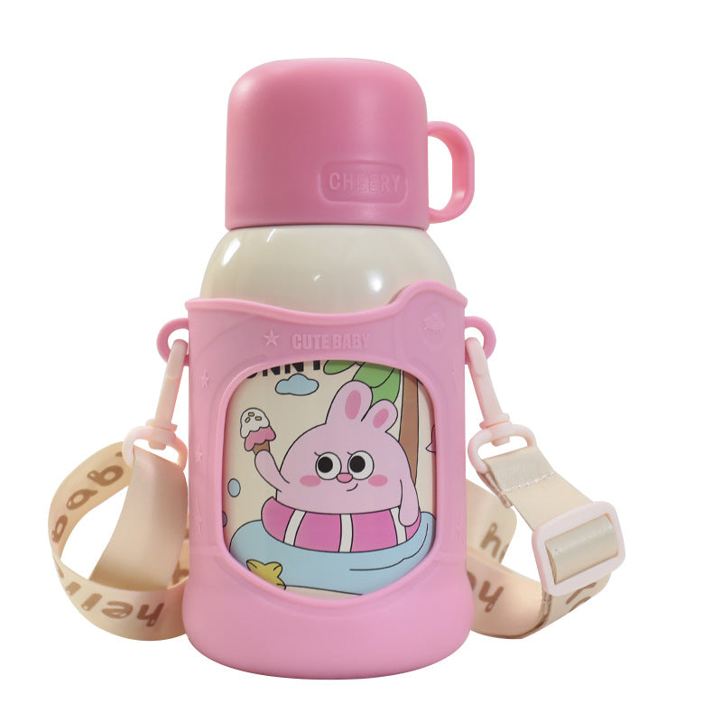 Women's funny insulated bottle with integrated carrying strap Kalsten