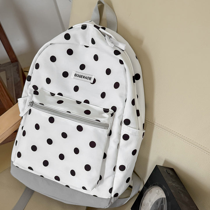 Casual Dot-Printed Backpack Kalsten