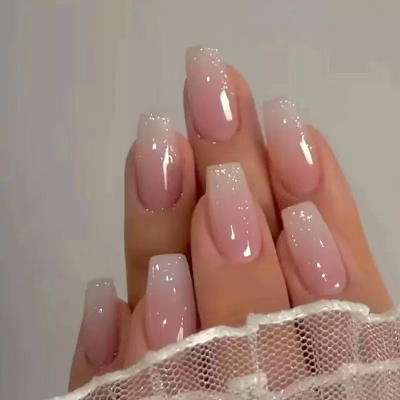 Glamorous artificial nails with rhinestone details Kalsten