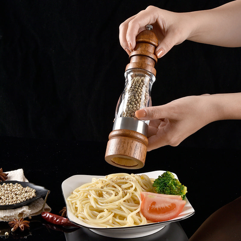 High-quality wood and glass pepper mill Kalsten