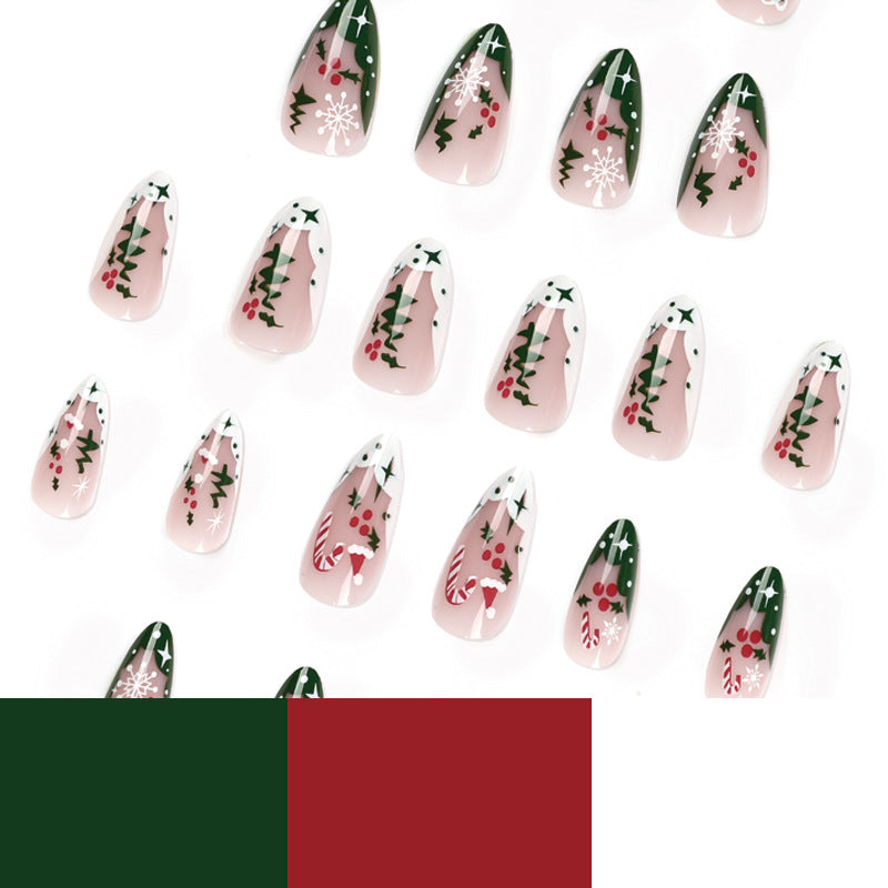 Trendy Christmas Art Gel Nails Kalsten