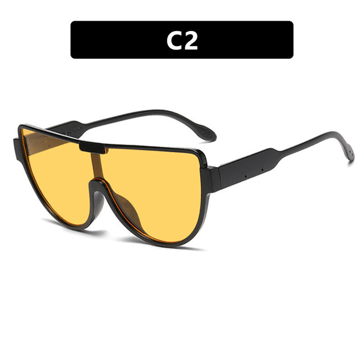 Women’s Fashion Sunglasses with Futuristic Shield Design Kalsten