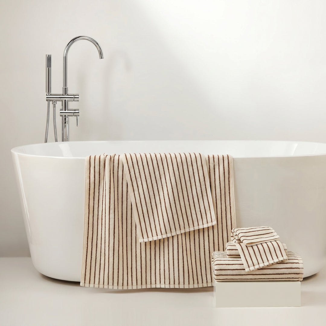Women's Cotton Bath Towel with Striped Pattern Kalsten