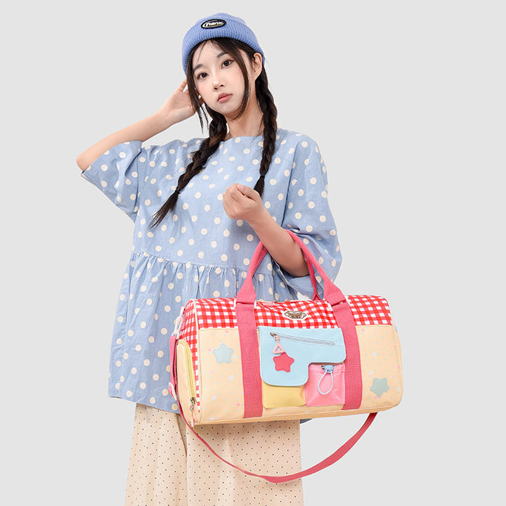 Colorful Patchwork Travel Duffel Bag Kalsten