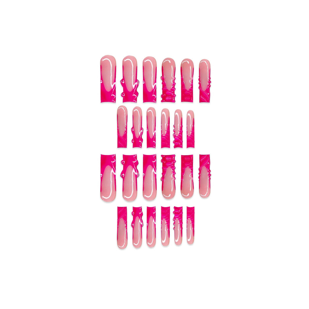 Stylish Long Length Press-On Nails Kalsten