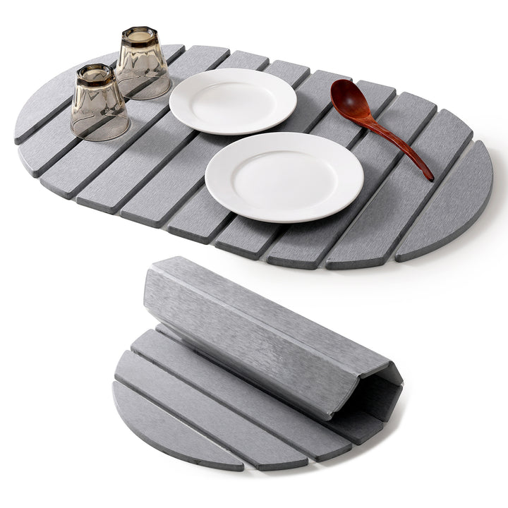 Decorative Marble Striped Kitchen Drying Mat