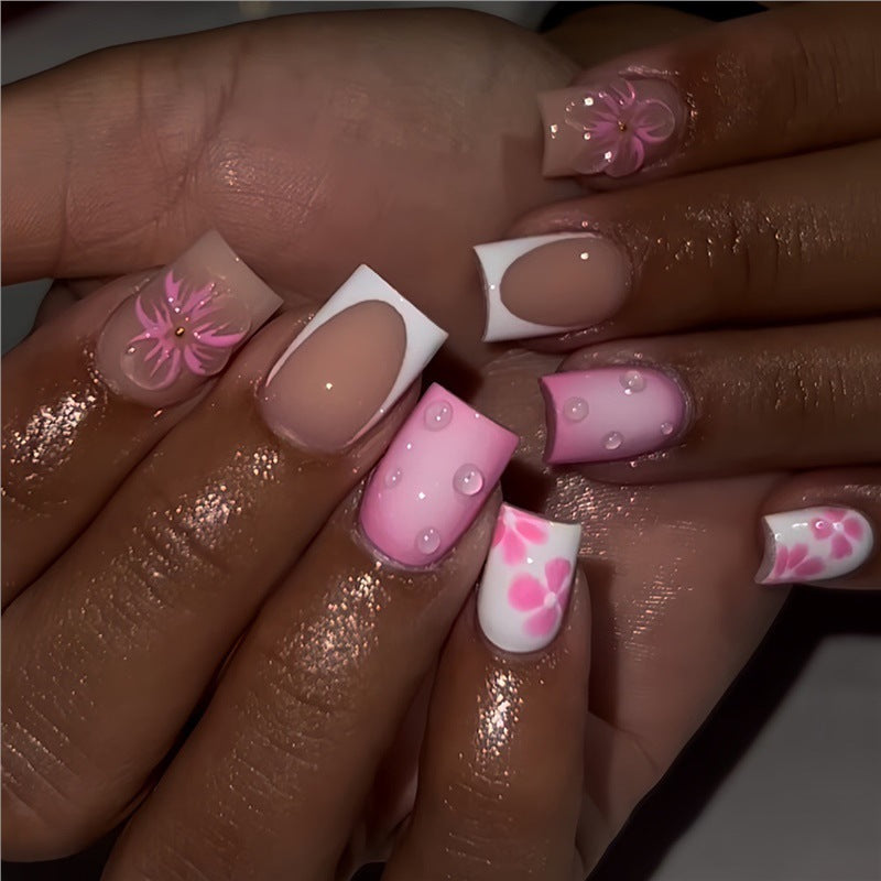 Floral Design Press-On Nail Art Extensions Kalsten