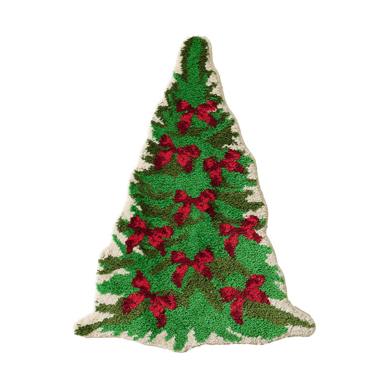 Christmas tree-shaped decorative door and floor rug Kalsten