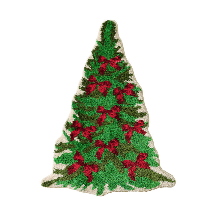 Christmas tree-shaped decorative door and floor rug Kalsten