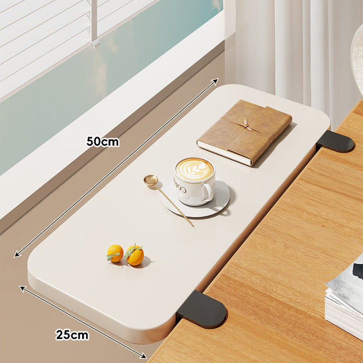 Clamp-On Window Sill Desk Extension Shelf