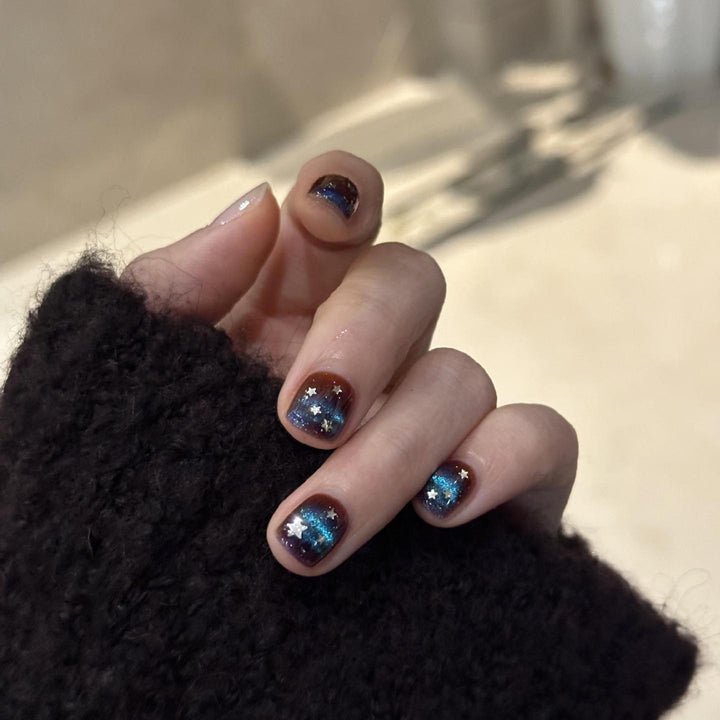 Glamorous Art Nails with Sparkling Star Design Kalsten