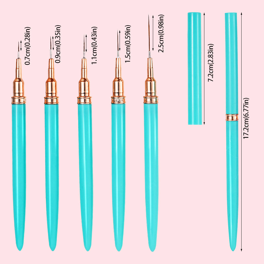 Precision Nail Art Detailing Brushes Set Kalsten