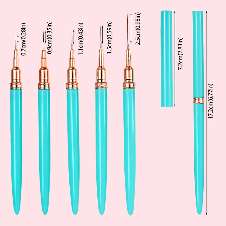 Precision Nail Art Detailing Brushes Set Kalsten