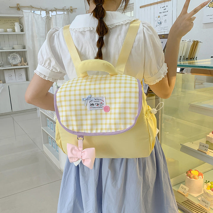 Cute Heart-Print Mini Backpack Kalsten