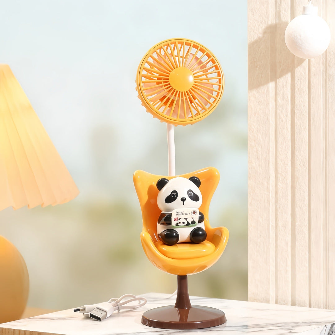Women's Portable Mini Fan with Fun Bear Design Kalsten