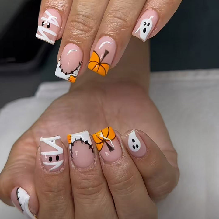 Halloween-Themed Press-On Nail Art Set Kalsten