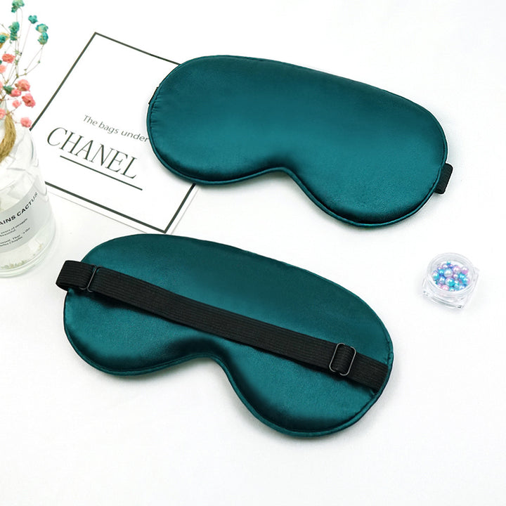 Unisex nan luxurious silk sleep mask with contoured eye cavity and adjustable elastic band Kalsten