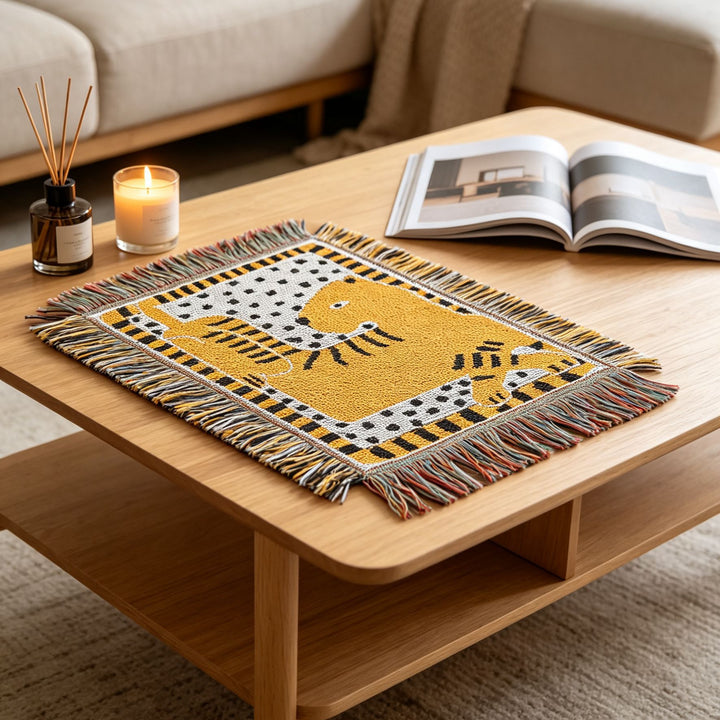 Artistic Animal-Themed Throw Blanket