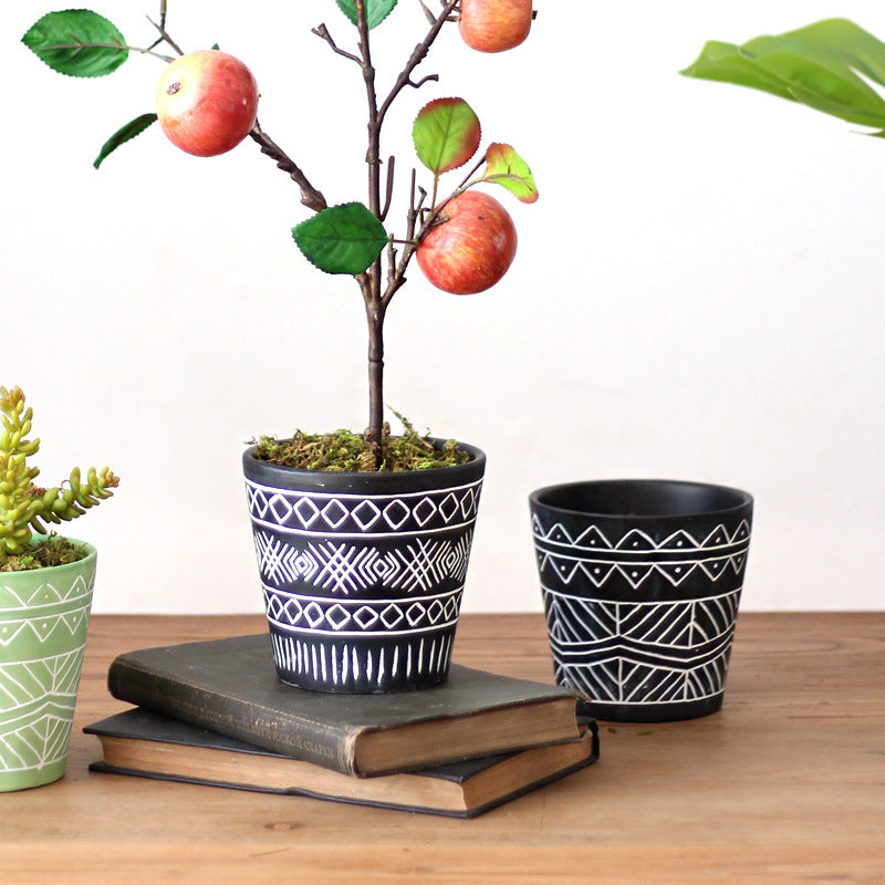 Decorative plant pots in Ethno style Kalsten
