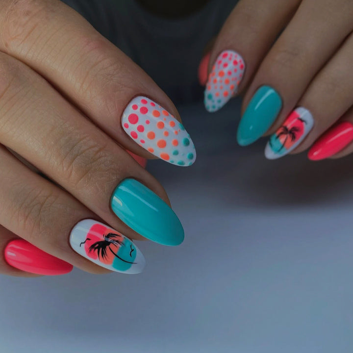 Tropical Island-Inspired Nail Art Kalsten
